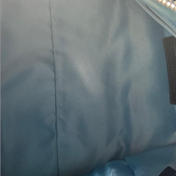 F14478 Large Heritage Stripe Signature Black Pvc & Leather Purse shoulder bag - Picture 9 of 10